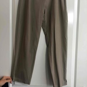 Eileen Fisher Organic Cotton Ankle Pants Khaki  - XS